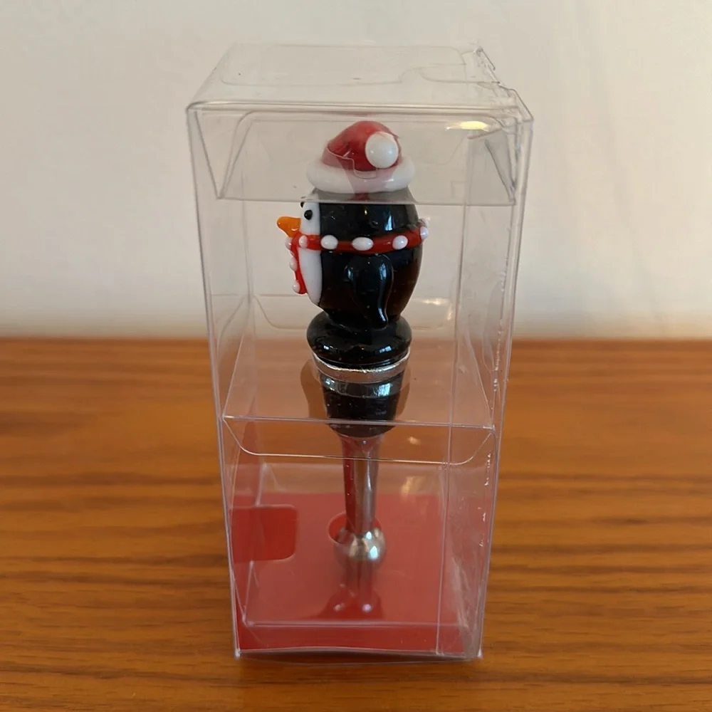 Pier 1 Imports Penguin Bottle Stopper NEW